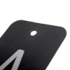 Printed Luxury Clothing Tag with Silver Pantone Ref. GS Club
