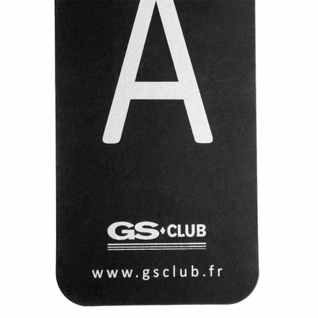 Printed Luxury Clothing Tag with Silver Pantone Ref. GS Club
