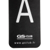 Printed Luxury Clothing Tag with Silver Pantone Ref. GS Club