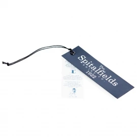 Printed Luxury Paper Clothing Tag with Embossed Logo Ref. Spitalfields