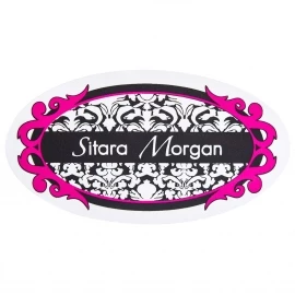 Round Shaped Custom Printed Stickers - Ref. Sitara Morgan