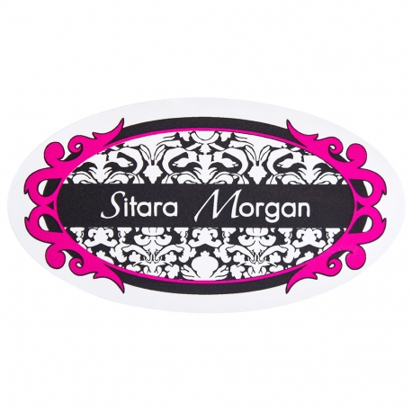 Round Shaped Custom Printed Stickers - Ref. Sitara Morgan Round Shaped Custom Printed Stickers - Ref. Sitara Morgan