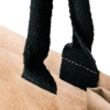 Printed Jute Bags With Black Rope Handles - Ref. Quails