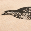 Printed Jute Bags With Black Rope Handles - Ref. Quails