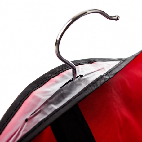 Plain Red and Black Garment Cover 