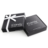 Luxury Uncoated Black Card Box with White Grossgrain Ribbon Ref. Icandy 