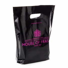 Pantone Matched Die Cut Plastic Bag Ref. House of Fraser 