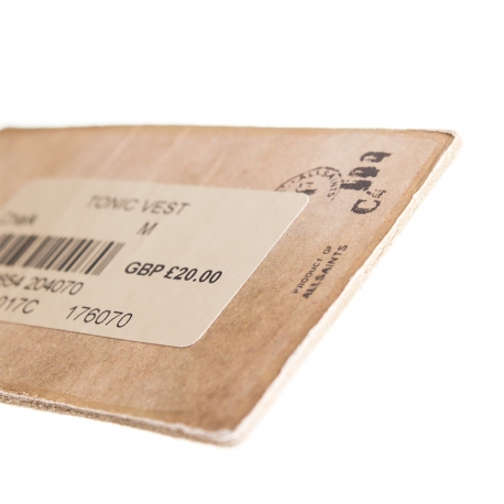 Two Toned Rigid Card Clothing Tag Ref. Allsaints Two Toned Rigid Card Clothing Tag Ref. Allsaints