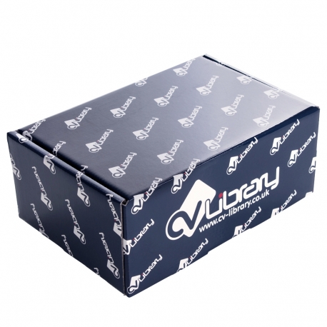 Gloss laminated white corrugated card mailing box Ref. CV Library Gloss laminated white corrugated card mailing box Ref. CV Library
