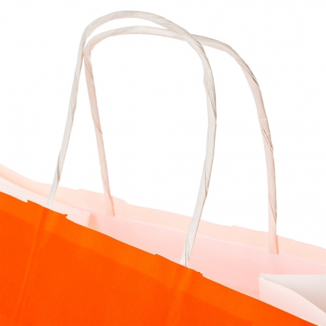 White Kraft Twisted Handle Bag Ref. Sinem White Kraft Twisted Handle Bag Ref. Sinem