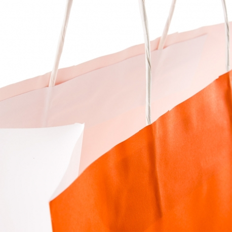 White Kraft Twisted Handle Bag Ref. Sinem White Kraft Twisted Handle Bag Ref. Sinem