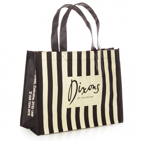 Non-Woven Flat Handle Carrier Bag Ref. Dixons Non-Woven Flat Handle Carrier Bag Ref. Dixons