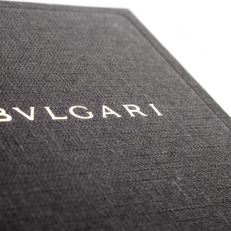 Two Piece Unlaminated Debossed Jewellery Box Ref. Bvlgari Two Piece Unlaminated Debossed Jewellery Box Ref. Bvlgari