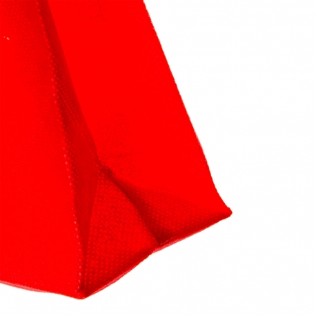 Red Non-Woven Flat Handle Carrier Bag - Ref. Tassengek Red Non-Woven Flat Handle Carrier Bag - Ref. Tassengek