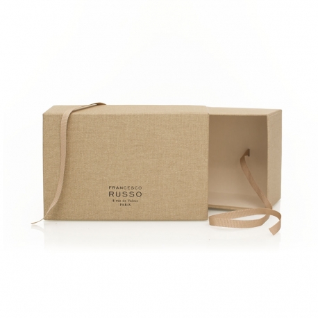 Printed Cotton Wrap 2-Piece Shoe Box – Ref. Francesco Russo Printed Cotton Wrap 2-Piece Shoe Box – Ref. Francesco Russo
