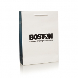 Full Colour Printed Gusset Carrier Bag Ref Boston