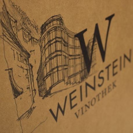 Printed Brown Kraft Paper Carrier Bag - Ref. Weinstein Vinothek Printed Brown Kraft Paper Carrier Bag - Ref. Weinstein Vinothek