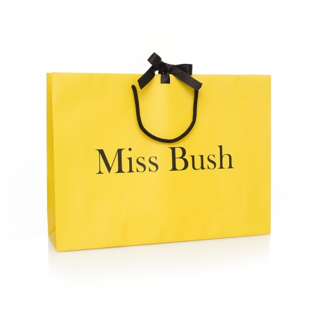 Matt Laminated Paper Carrier Bag – Ref. Miss Bush Matt Laminated Paper Carrier Bag – Ref. Miss Bush
