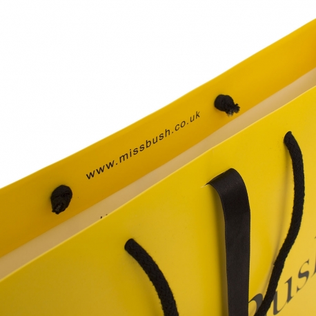 Matt Laminated Paper Carrier Bag – Ref. Miss Bush Matt Laminated Paper Carrier Bag – Ref. Miss Bush