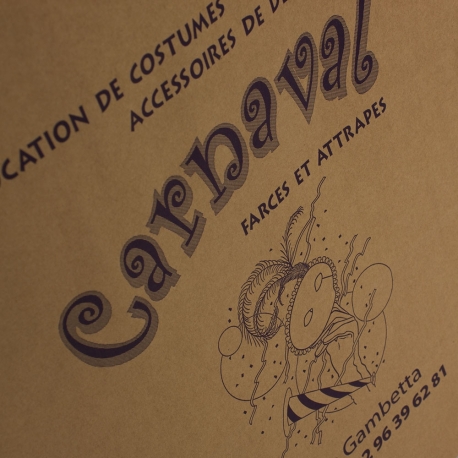 Uncoated Brown Kraft Bag Ref. Carnaval Uncoated Brown Kraft Bag Ref. Carnaval