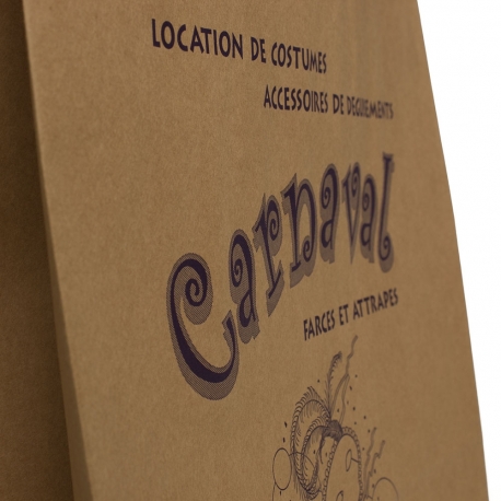 Uncoated Brown Kraft Bag Ref. Carnaval Uncoated Brown Kraft Bag Ref. Carnaval