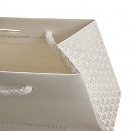 Die Cut Slot Rope Handle Bag Ref. Butterfly Diamonds Die Cut Slot Rope Handle Bag Ref. Butterfly Diamonds