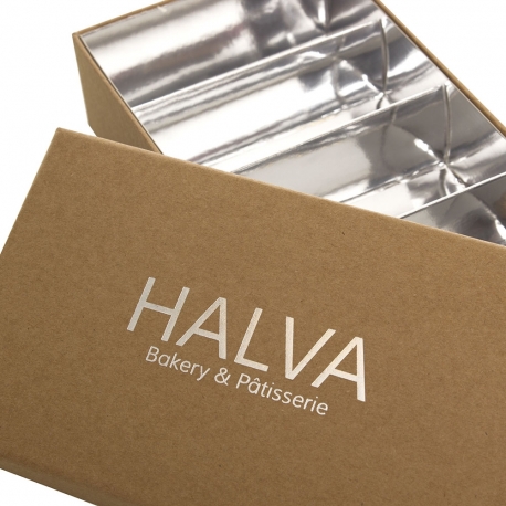 2 Piece Box with Food Grade Silver Card Insert – Ref. Halva 2 Piece Box with Food Grade Silver Card Insert – Ref. Halva
