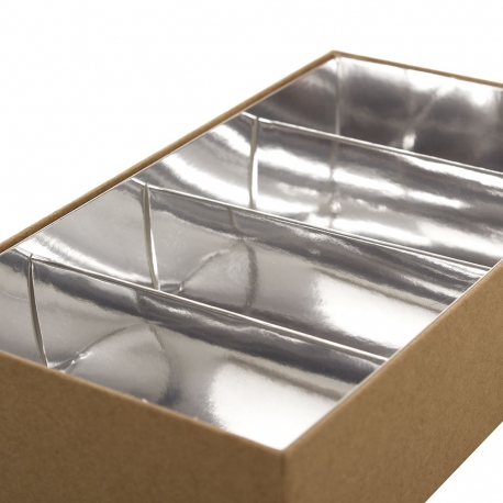 2 Piece Box with Food Grade Silver Card Insert – Ref. Halva 2 Piece Box with Food Grade Silver Card Insert – Ref. Halva