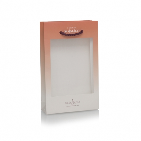 2 Colour Print Luxury Card Bag with PVC Window – Ref. Neäl & Wølf