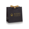 White Luxury Card with Hot Gold Foil Bag– Ref. Burns Jewellers