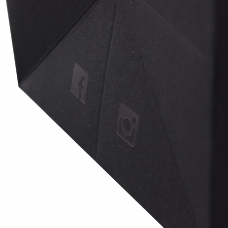 Black Grosgrain Ribbon Handle Paper Box Bag– Ref. ALAL Black Grosgrain Ribbon Handle Paper Box Bag– Ref. ALAL