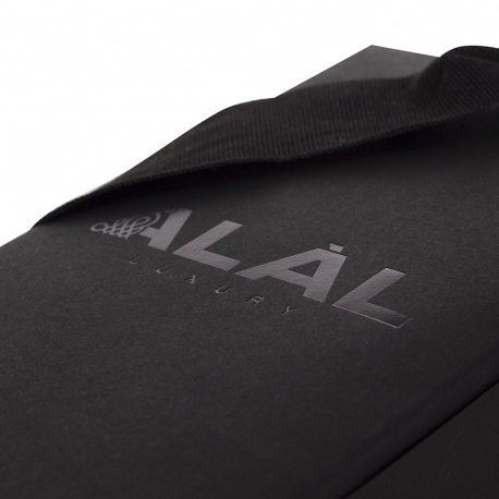Black Grosgrain Ribbon Handle Paper Box Bag– Ref. ALAL Black Grosgrain Ribbon Handle Paper Box Bag– Ref. ALAL
