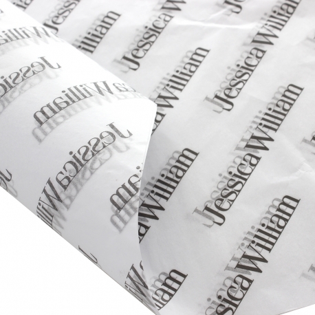 Custom Tissue Paper with Diagonal Scrolling - Ref. Jessica William