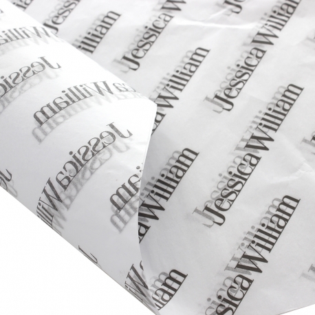 Custom Tissue Paper with Diagonal Scrolling - Ref. Jessica William Custom Tissue Paper with Diagonal Scrolling - Ref. Jessica William