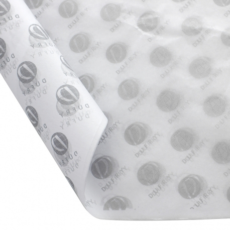 Bespoke Tissue Paper with Black Logo- Ref. Dufry Bespoke Tissue Paper with Black Logo- Ref. Dufry