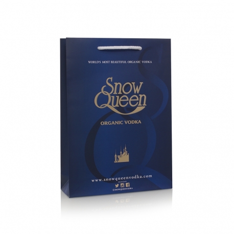Luxury Hot Foil Printed Carrier Bag Ref Snow Queen