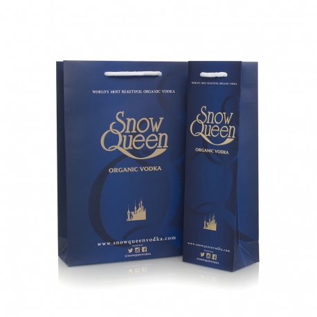 Luxury Hot Foil Printed Carrier Bag Ref Snow Queen Luxury Hot Foil Printed Carrier Bag Ref Snow Queen