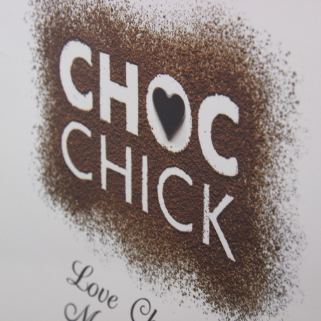 Luxury Printed Carrier Bag Ref Choc Chick.