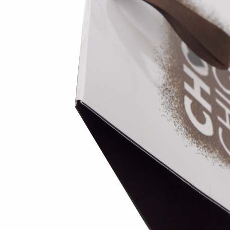 Luxury Printed Carrier Bag Ref Choc Chick. Luxury Printed Carrier Bag Ref Choc Chick.