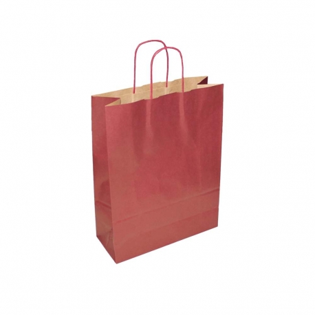 Burgundy Twisted Handle Paper Carrier Bags