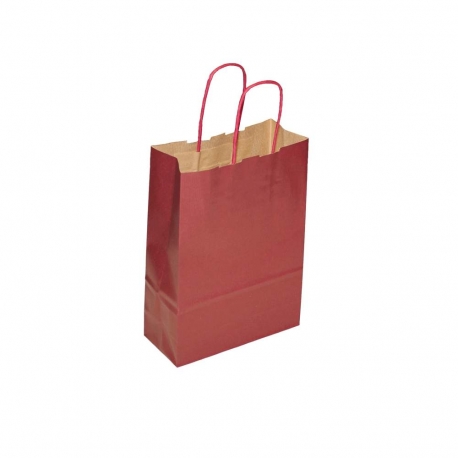 Burgundy Twisted Handle Paper Carrier Bags Burgundy Twisted Handle Paper Carrier Bags