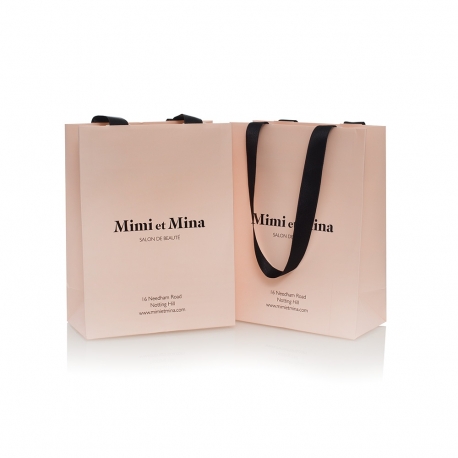 Luxury Bespoke Printed Carrier Bag Ref Mimi et Mina Luxury Bespoke Printed Carrier Bag Ref Mimi et Mina