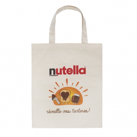 Luxury Bespoke Printed Cotton Bag Ref Nutella