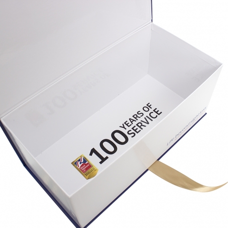 Bespoke Ribbon Seal Luxury Card Lunch Box Ref Blind Veterans Bespoke Ribbon Seal Luxury Card Lunch Box Ref Blind Veterans