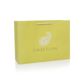 Luxury Bespoke Carrier Bag With Matt Lamination Ref Sweetlime