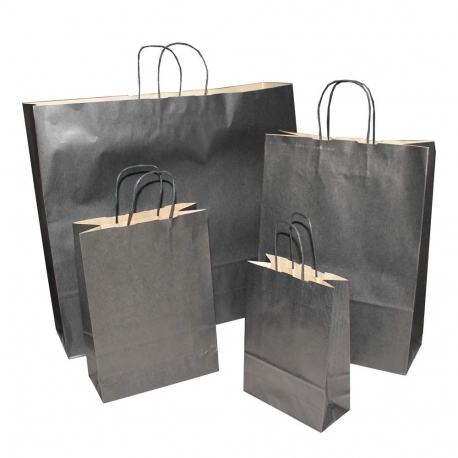 Brown Kraft Twisted Handle Paper Carrier Bags