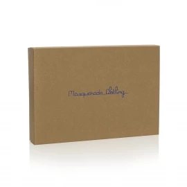 Luxury Kraft Rigid Card Box Ref Masquerade Clothing