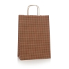 Bespoke Luxury Printed Twisted Handle Kraft Paper Bag Ref Check