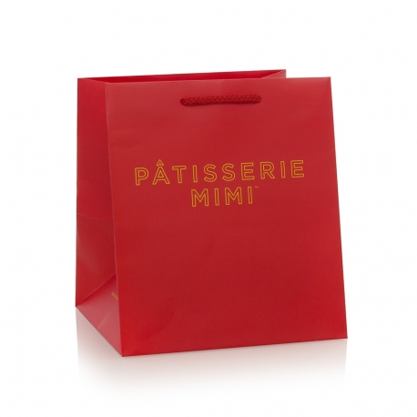 Printed Luxury Rope Handle Paper Bags With Large Gusset - Ref. Pattissrie Mimi