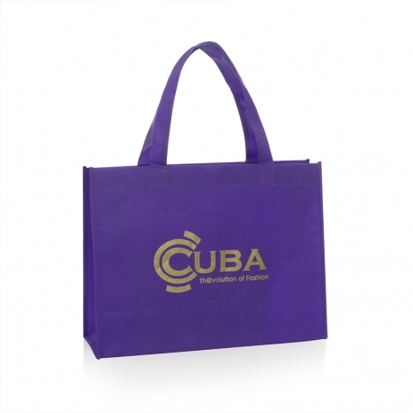Non-Woven Gold Pantone Carrier Bag Ref. Cuba Non-Woven Gold Pantone Carrier Bag Ref. Cuba